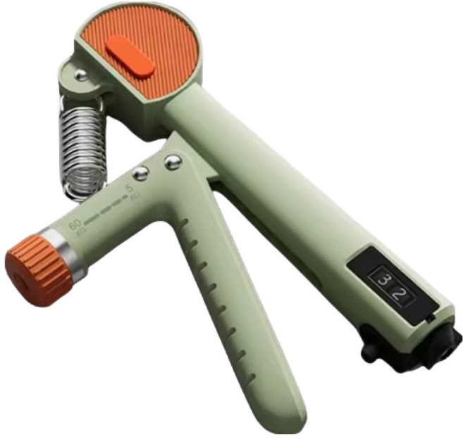 살림만렙 강도조절 전완근 기계식 카운트 손 악력기, 밀리터리, 1개