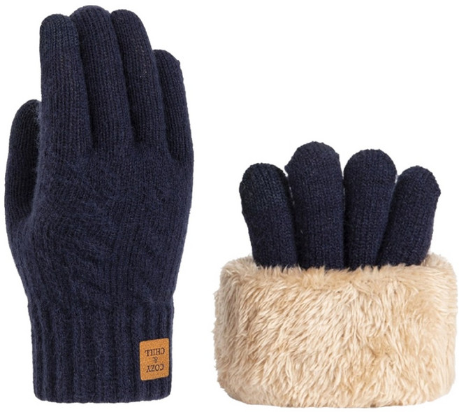 코지앤칠 방한 터치 장갑 양손착용 세트