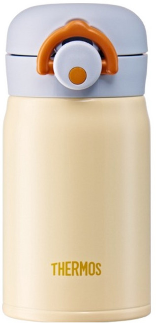 써모스 마이 디자인 보틀 원터치 타입 시즌3 JNR-252K, 옐로, 250ml, 1개