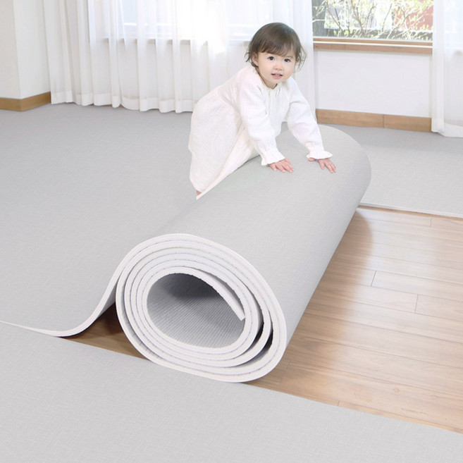 알집매트 유아용 린넨 롤매트, 린넨그레이
