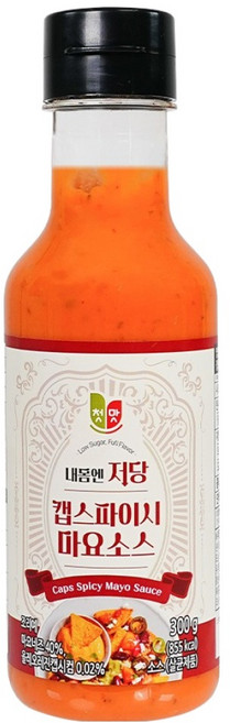 첫맛 내몸엔 저당 캡스파이시 마요소스, 300g, 1개