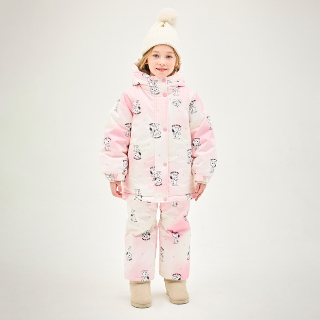 JELISPOON Peanuts 史努比 愛心花開滑雪外套