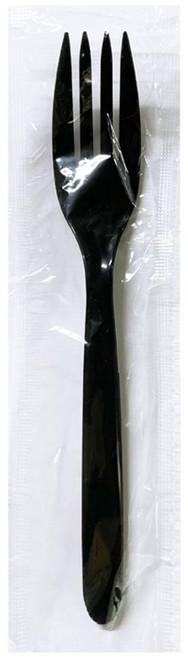 생활을그리다 일회용 포크 시크한 블랙, 100개, 1개입