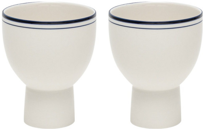 윤도자기 메종오브제 코지 고블렛잔 240ml, 블루, 2개