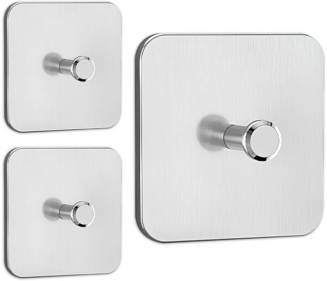 월드크린 스텐 후크 액자걸이, 3개