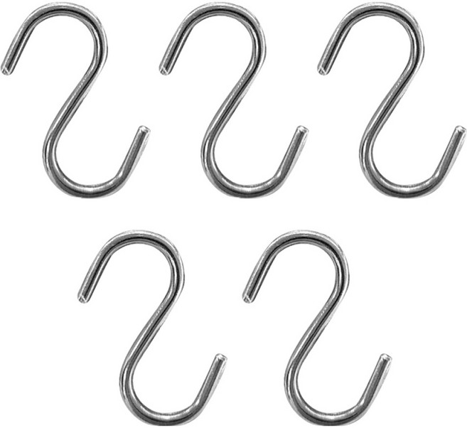 월드크린 미니 스텐 S고리, 실버, 5개