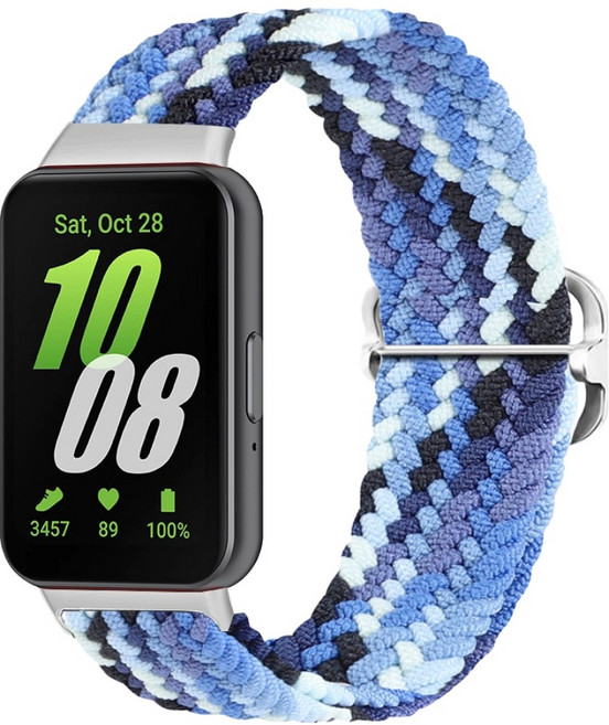 워치스탠다드 브레이드 버클형 스트랩, 블루 믹스, 1개