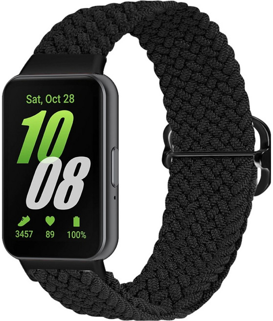 워치스탠다드 브레이드 버클형 스트랩, 블랙, 1개