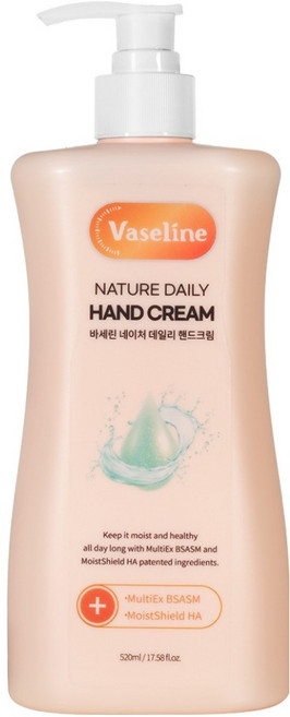 코스메이트 바세린 네이처 데일리 핸드크림, 1개, 520ml