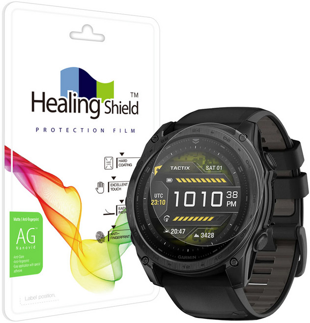 힐링쉴드 저반사 지문방지 액정보호필름 2p 세트, 혼합색상, 1세트