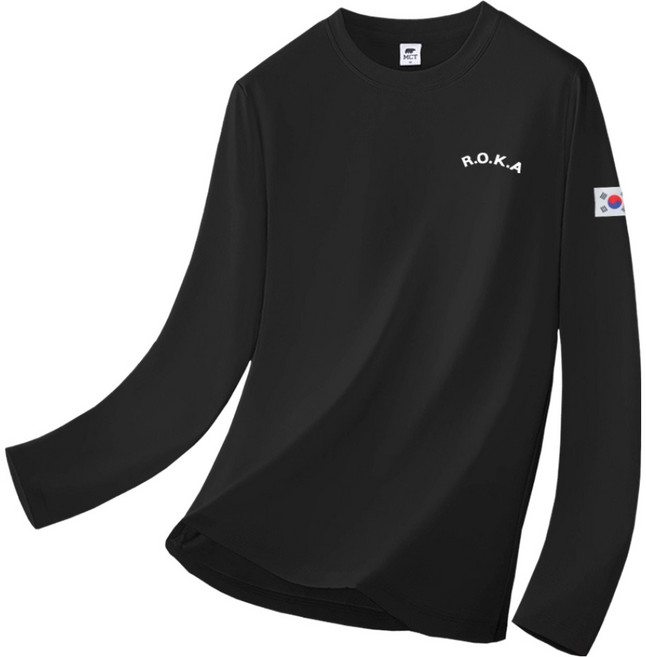 엠씨티 문컬렉션 남녀공용 로카 코리아아미 기능성 쿨 드라이 긴팔 티셔츠