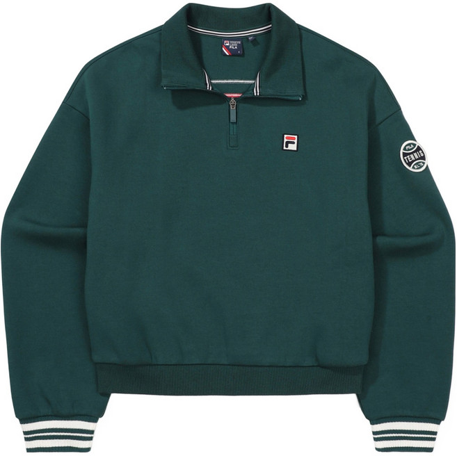 휠라 여성용 테니스 라이프 하프집업 맨투맨 FS2POF3361F