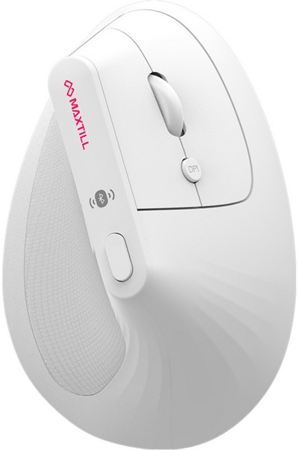 맥스틸 무소음 블루투스 무선 버티컬 마우스, 화이트, GM-BVE1500