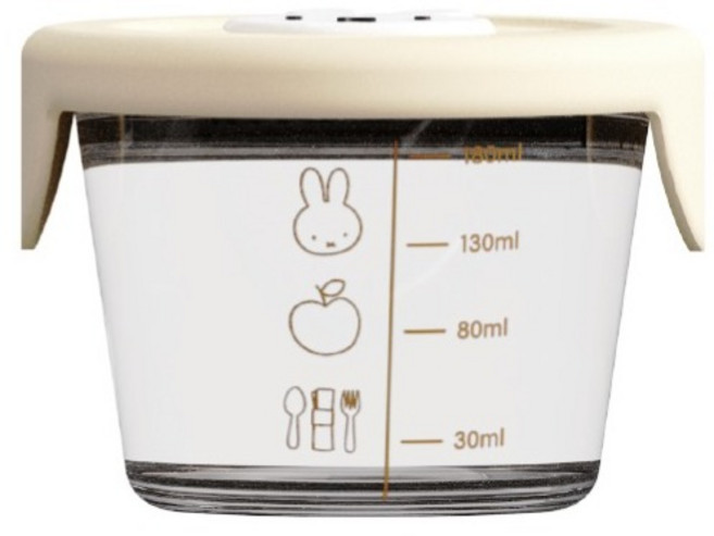 Bo friends Miffy 矽膠排氣孔玻璃容器, 1個, 混合色