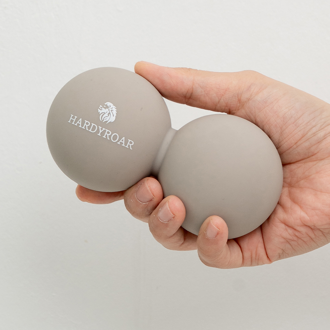 하디로어 프리미엄 듀얼 땅콩 마사지볼, 베이지, 1개