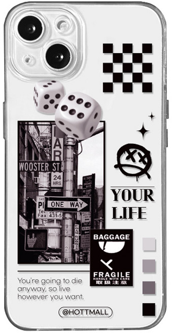 hottmall LIFE 字母手機殼 MOA1011