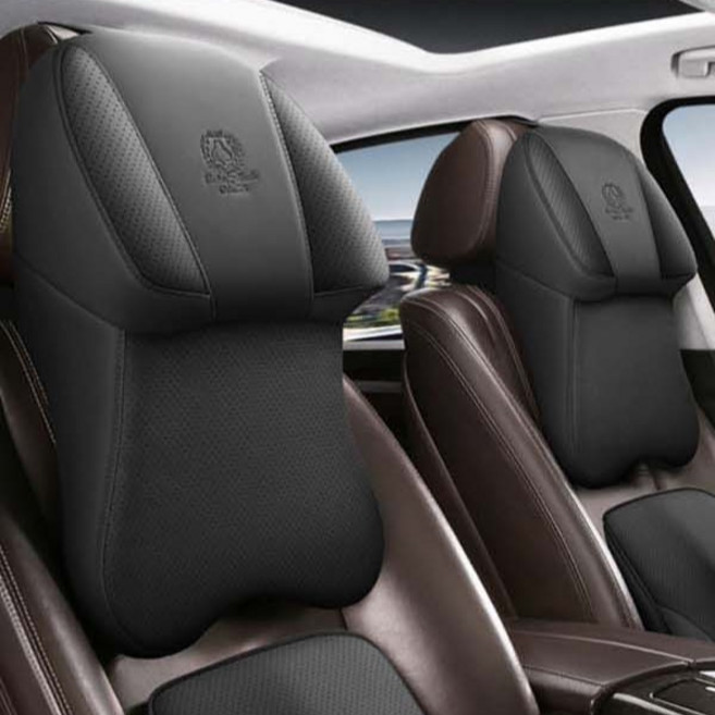 크로니클 플레인라인 차량용 고급 풀커버 전차종 호환 목쿠션, 블랙, 1개