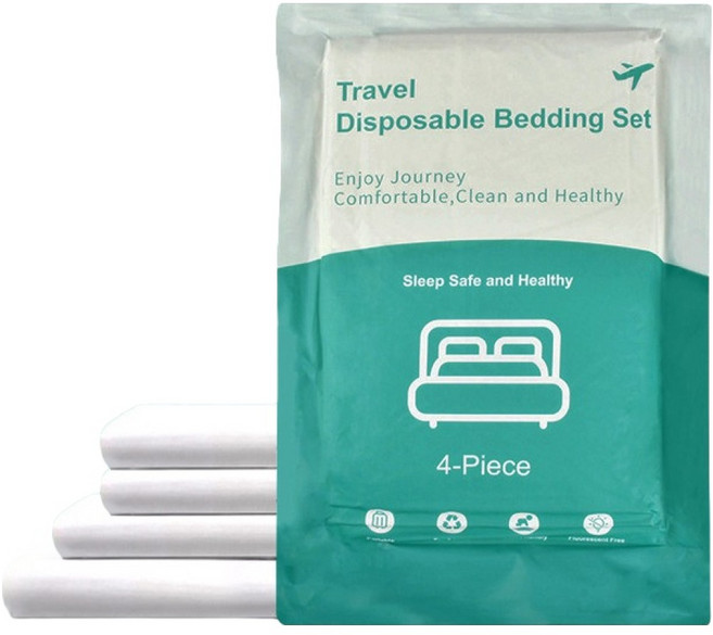 제이라이프 티에드 여행용 일회용 침구 커버 2인 세트