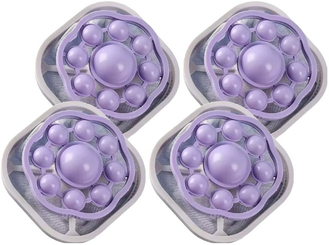 거름망 세탁볼, 보라색, 4개