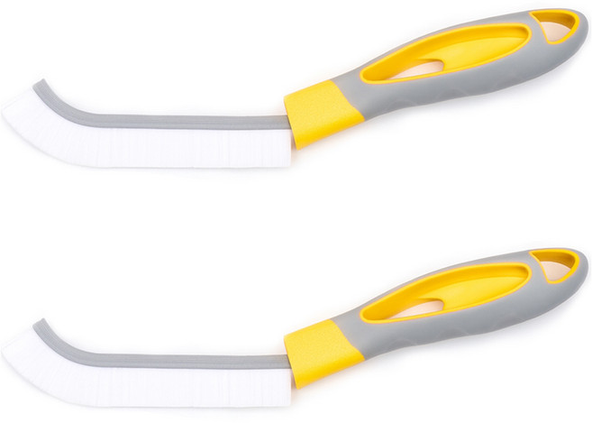 스프렉스 L자형 다용도 틈새 청소솔, 옐로우, 2개