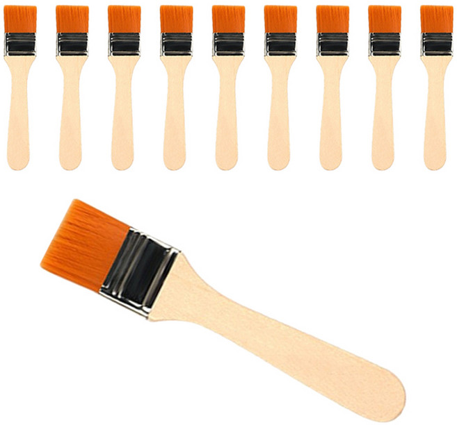 덕플라이 백붓 목공 인테리어 DIY 칠작업용 페인트붓, 10개