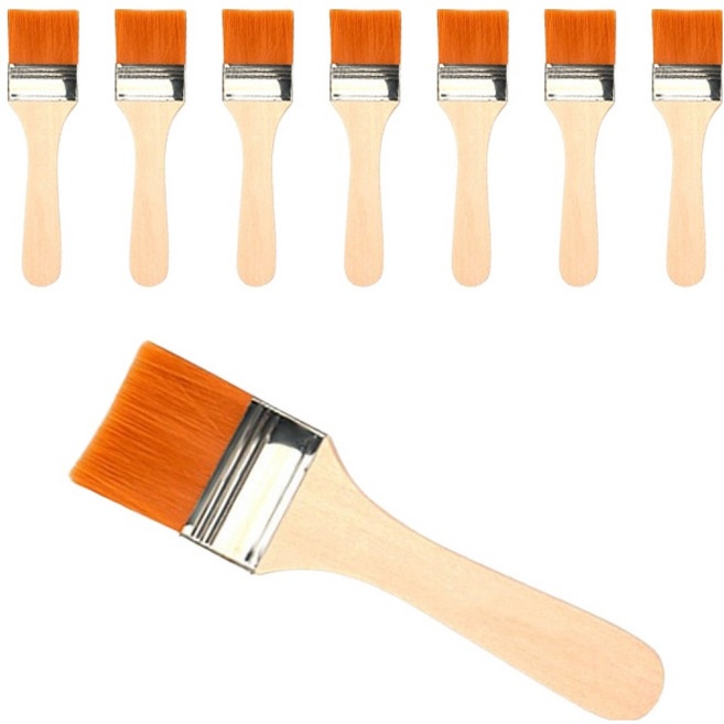 덕플라이 백붓 목공 인테리어 DIY 칠작업용 페인트붓, 8개