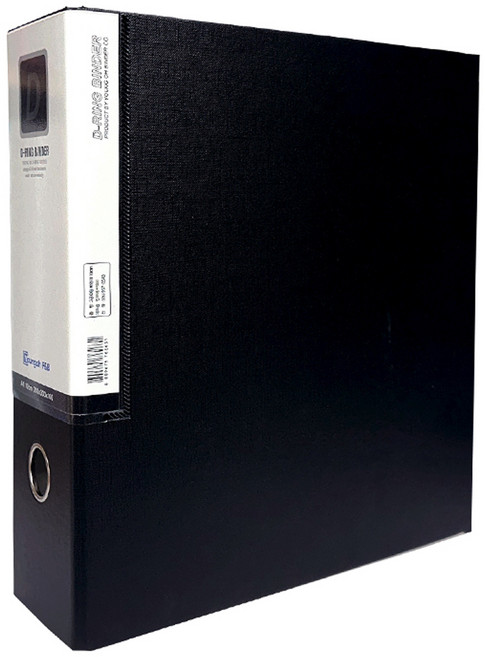 영오 합지 D링 바인더 3공 A4 10cm, 흑색, 1개