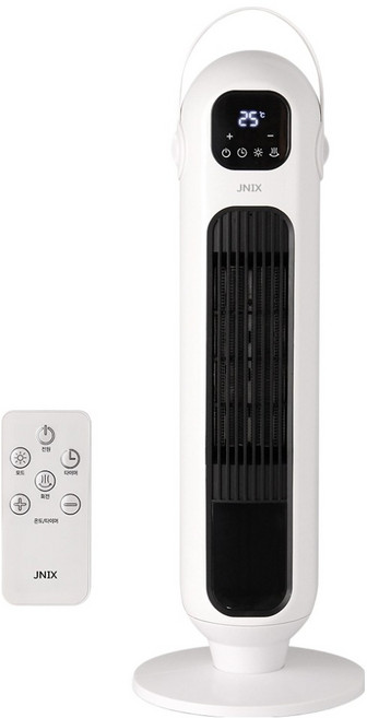 제이닉스 PTC 타워형 스탠드 리모컨 온풍기, JY-TP660R, 혼합색상