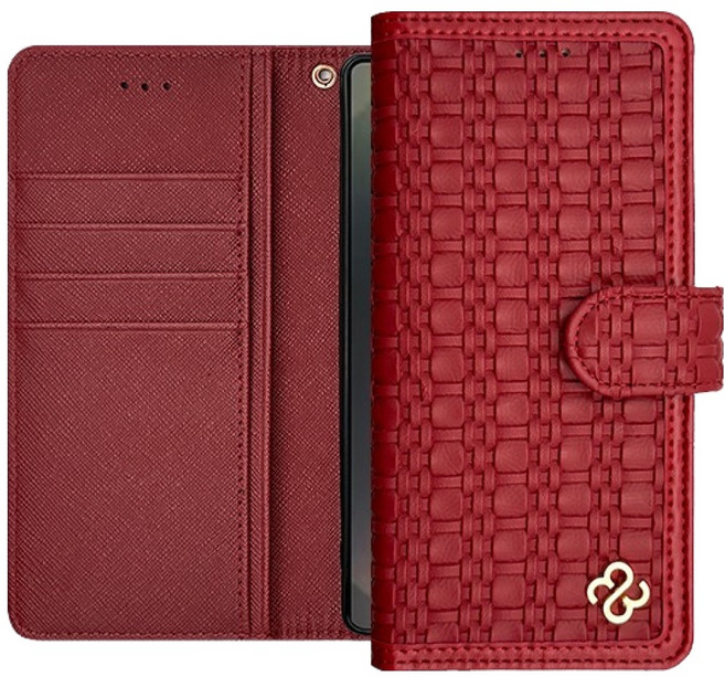 에스엠씨 엘렌 체크 월렛 다이어리 지갑 휴대폰 케이스