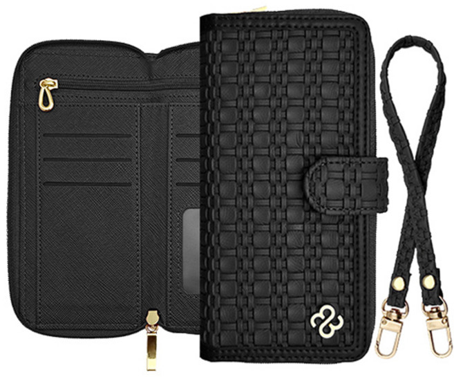 SMC Ellen 格紋拉鍊日誌錢包型手機殼