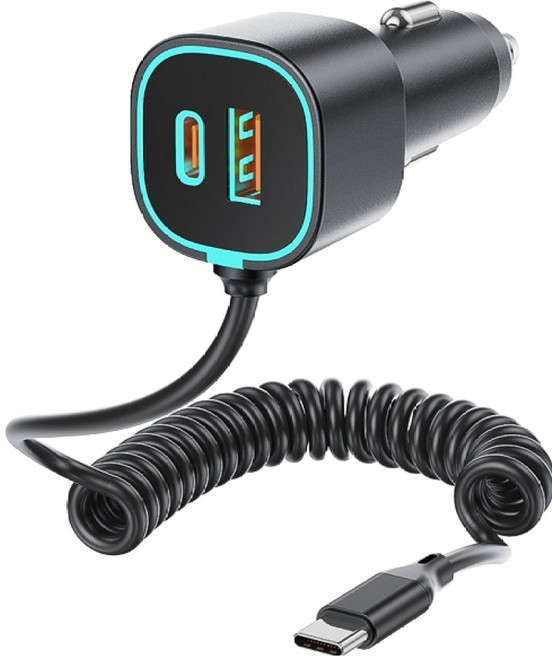 The Zone MAX 65W 3合1 超高速 PD 車用充電器, 黑色, PD39S