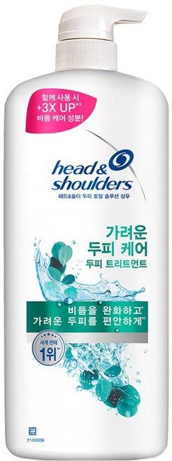 헤드앤숄더 가려운 두피케어 두피 트리트먼트, 1.1L, 1개