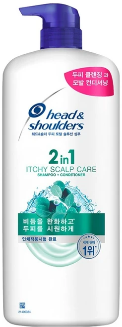 헤드앤숄더 2in1 가려운 두피 케어 샴푸 컨디셔너 겸용, 1.2L, 1개 - 쿠팡