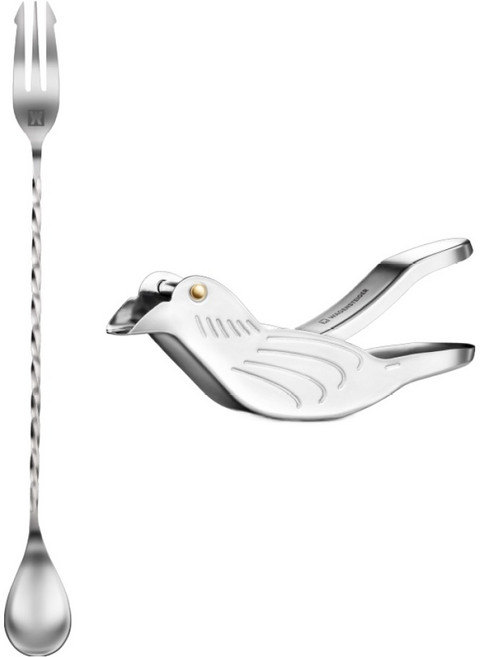 바겐슈타이거 홈텐딩 레몬스퀴저 버드 + 바스푼 포크형 세트, 1세트