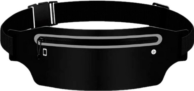 새봄리빙 다기능 초경량 방수 러닝벨트, 블랙, 1개