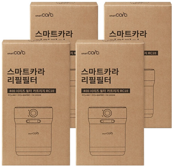 스마트카라 400 시리즈 리필필터 카트리지 4세트, RC40