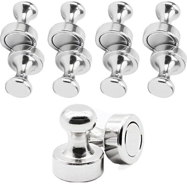 다다 풀컬러즈 초강력 체스형 고리자석 자석후크 12 x 16 mm, 스틸, 10개