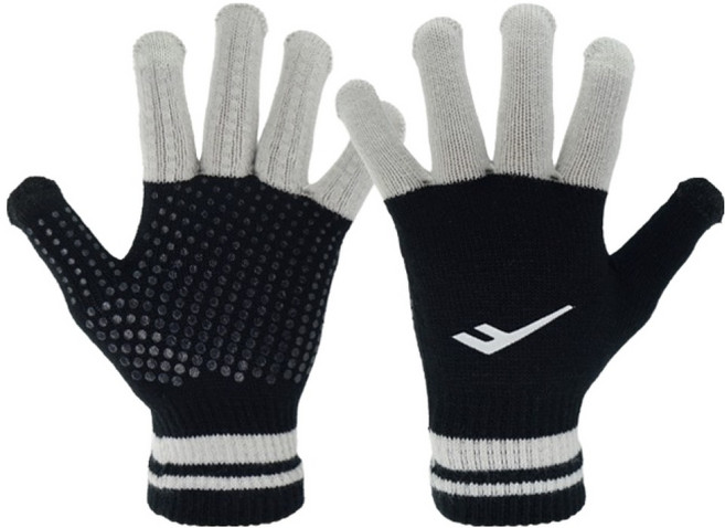 프로스펙스 에센셜 스마트터치 축구 러닝 방한 니트장갑 양손착용 세트, 블랙, 1세트