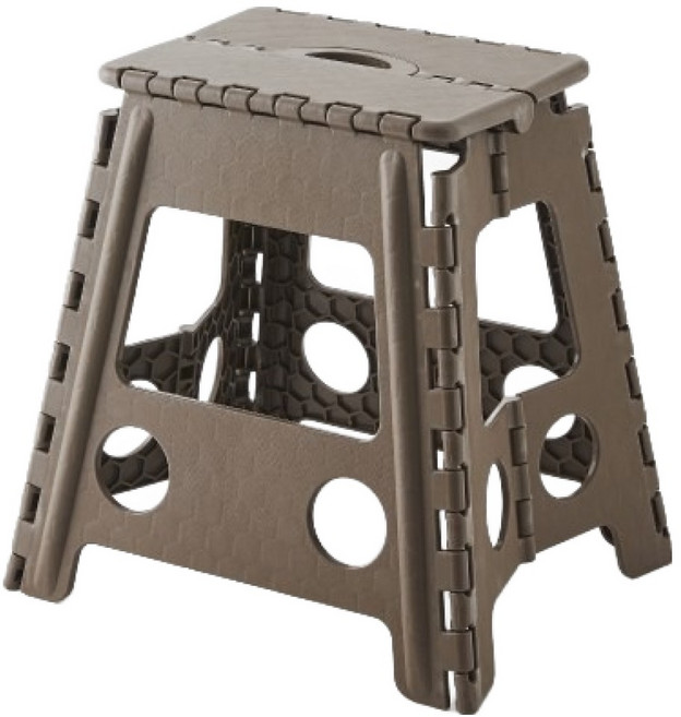 한샘 핸디 원터치 접이식 스툴 L, 03.한샘 핸디 원터치 접이식스툴_대_브라운, 1개