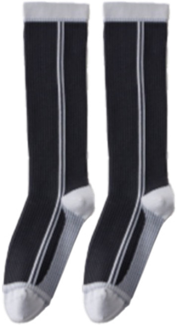 맘담은 여성용 테니스 골프 러닝 압박 양말, 블랙, 1개