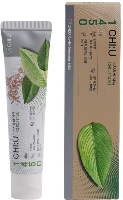 치유의치약 1450 고불소 무색 무향 무SLS 치약, 1개, 85g - 쿠팡