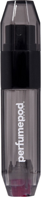 트라발로 퍼퓸팟 크리스탈 펌핑식 충전 휴대용 향수공병 5ml, 블랙, 1개