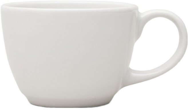 해피정 몽 블랑코 더블 에스프레소잔 110ml, 1개, 화이트