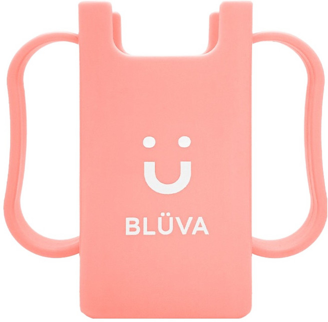 블루바 유아용 국내산 케이스 미니팩 컵홀더, 1개, 핑크