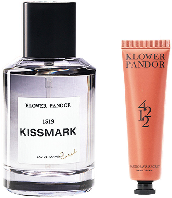 KLOWER PANDOR 台灣公司貨 自然疊香組 印記玫瑰香水 + 潘朵拉的秘密香水滋潤護手霜, 1套