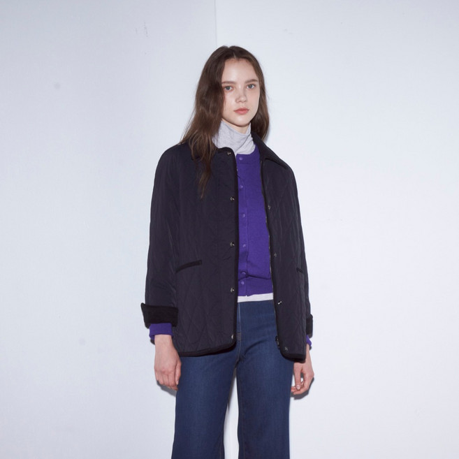 올리비아로렌 여성용 코듀로이 배색 패딩 VOBKA5W9241