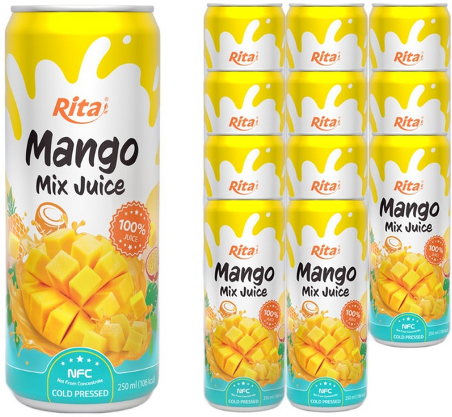 Rita 芒果混合果汁, 12個, 250ml