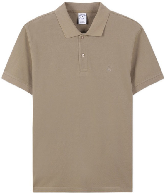 BrooksBrothers 男性Logo棉質Pique Polo衫