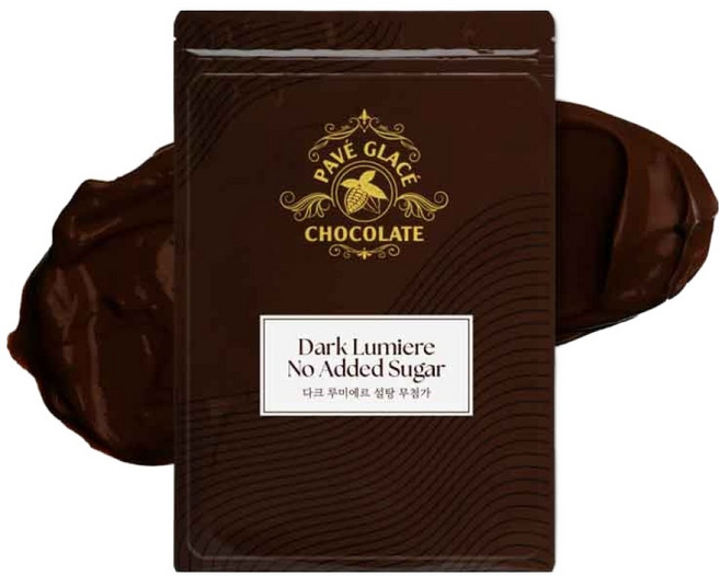 파베글라스 다크 루미에르 제로슈가 초콜릿, 400g, 1개