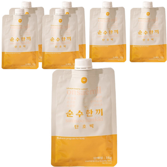 Onsaemil 純粹一餐 蛋白質代餐 穀物粉 哈密瓜 7入, 7個, 50g